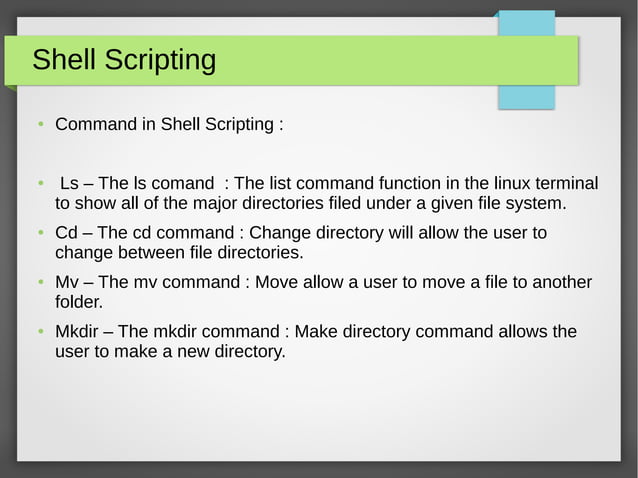 Introduction to Shell script | ODP