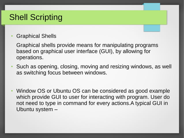 Introduction to Shell script | ODP