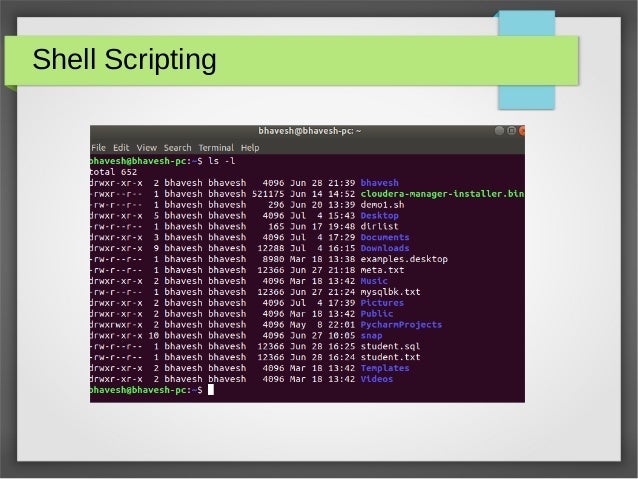 Introduction to Shell script