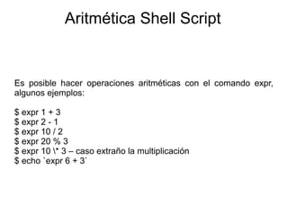 Shell script en linux | PDF