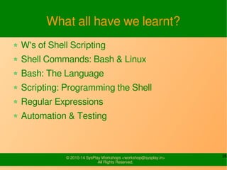 Shell Scripting | PPT