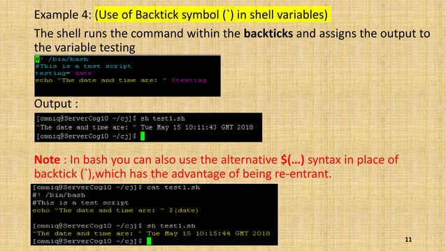 Shell scripting - Basic (PART -1) | PPT