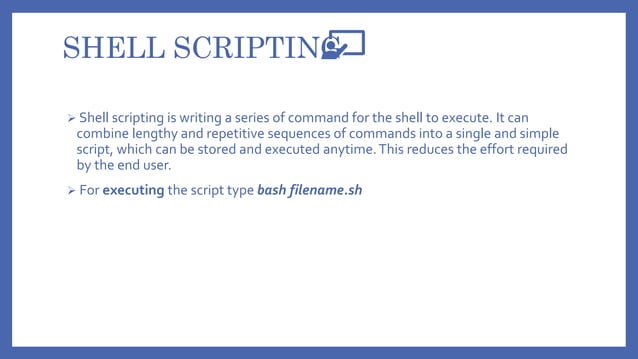 Shell scripting | PPT