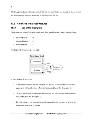 advanced unix shell scripting: arrays, file and string... Unix shell scripting advanced and unique cours | PDF