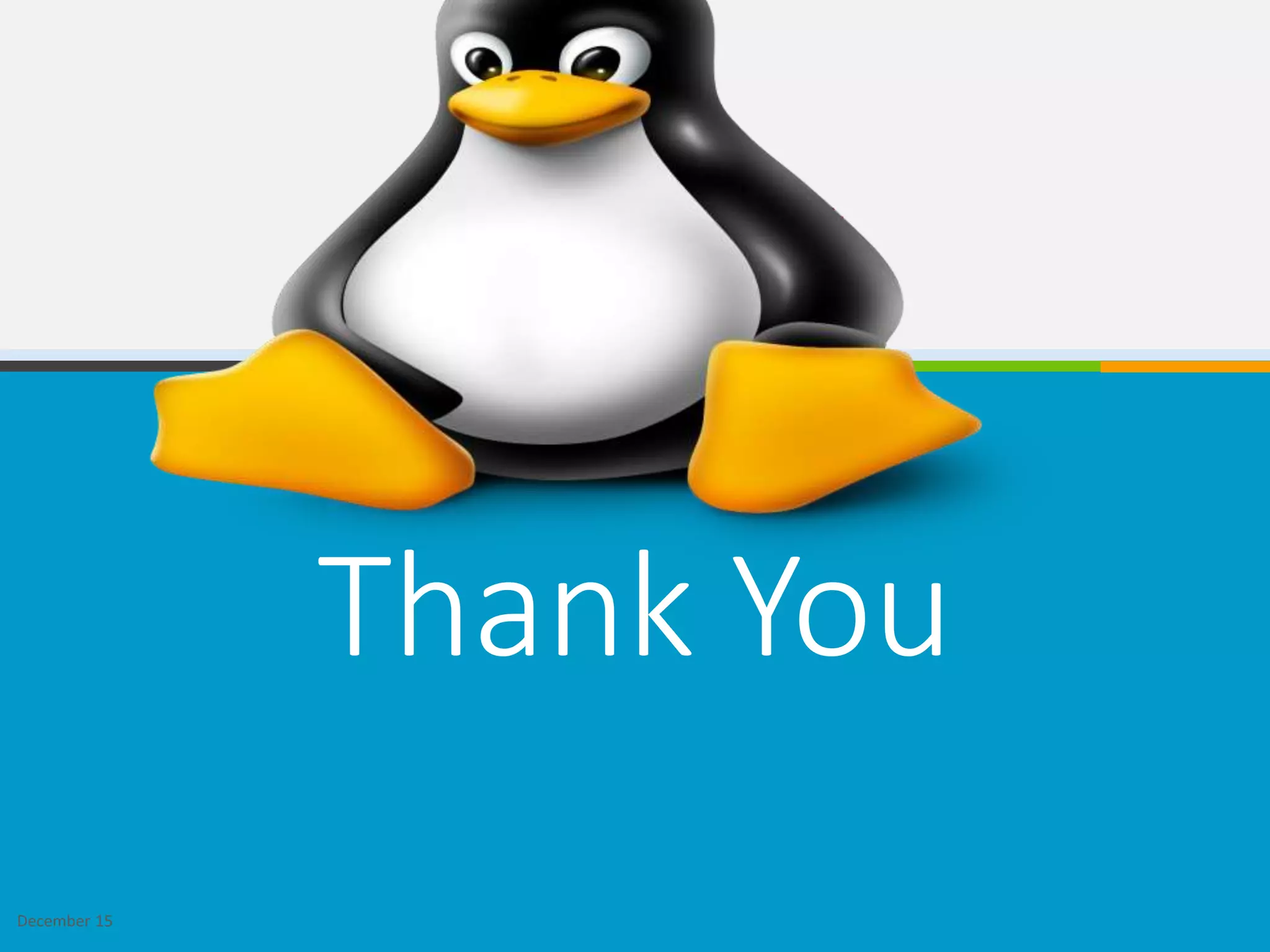Thank You
December 15
 