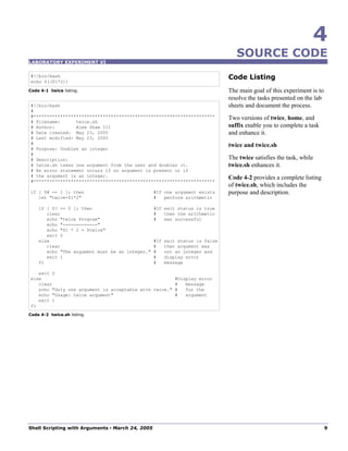 Shell Scripting With Arguments | PDF