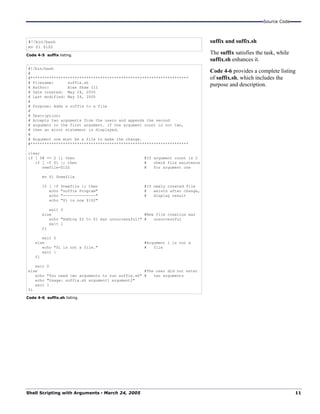 Shell Scripting With Arguments | PDF
