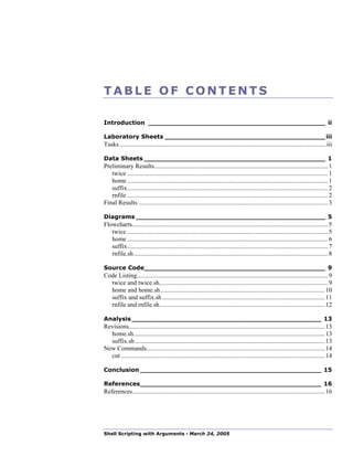 Shell Scripting With Arguments | PDF
