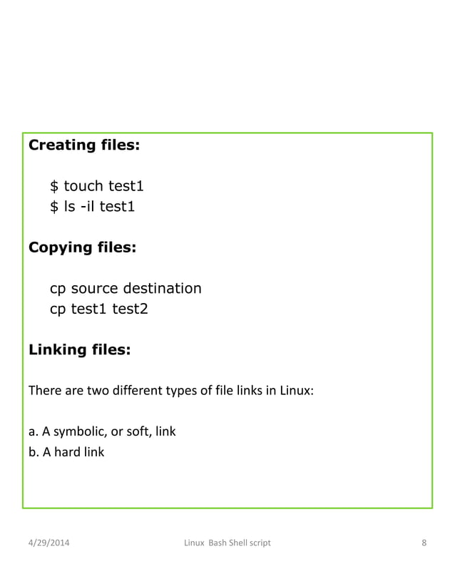 Bash Shell Scripting | PPTX | Operating Systems | Computer Software and ...