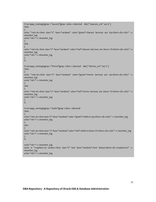 Shell Scripts for Oracle Database and E-Business Suite.pdf | Operating ...