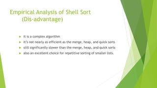 Shellshort ppt | PPTX | Programming Languages | Computing