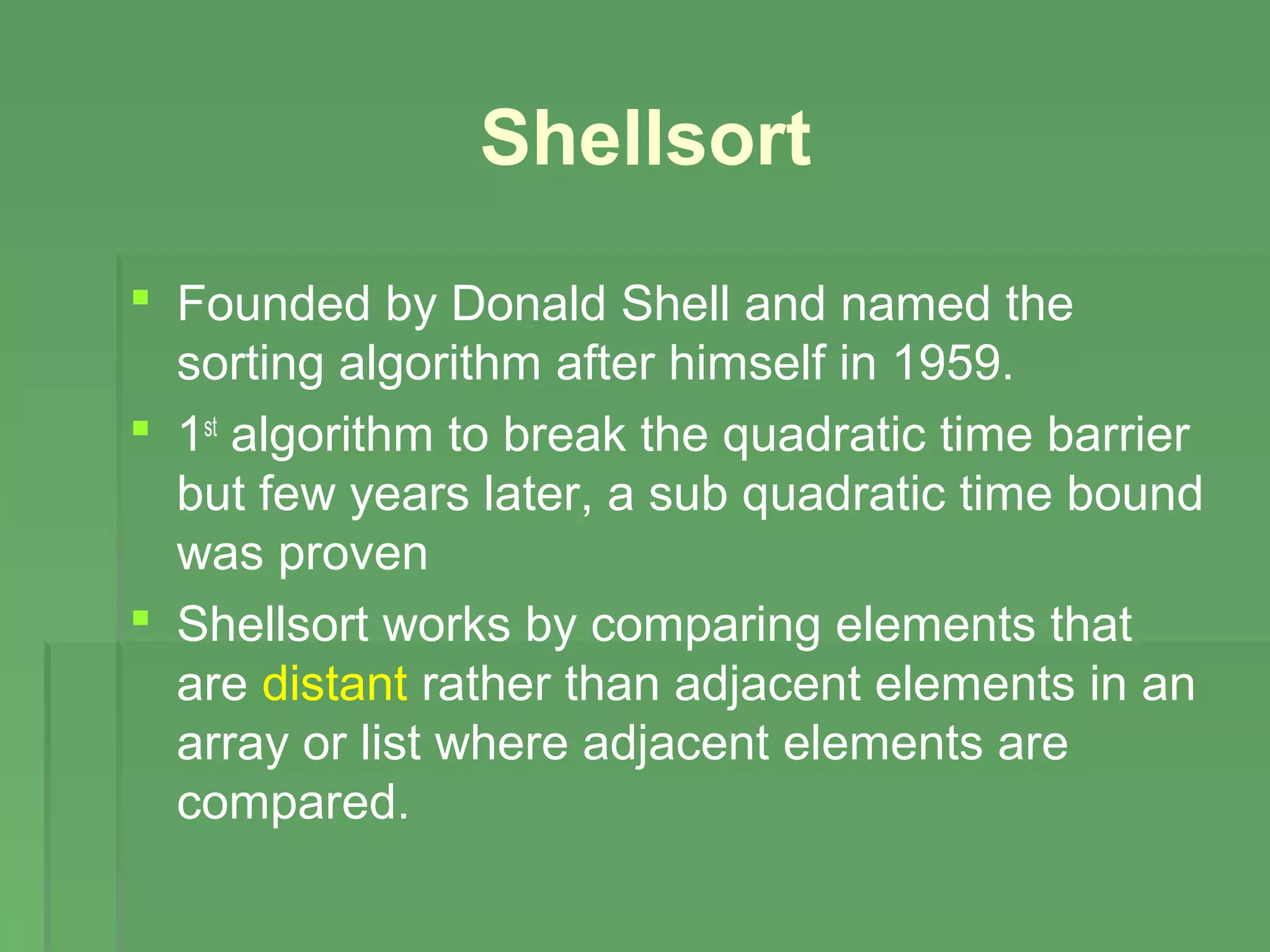 Shell sort | PPT
