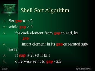 Shell sorting | PPT