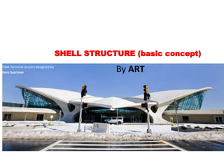 SHELL STRUCTURE (basic concept)
By ARTTWA Terminal Airport designed by
Eero Saarinen
 