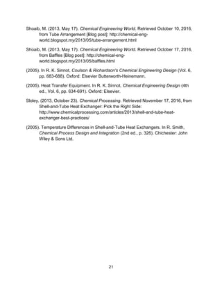 Shell & tube heat exchanger single fluid flow heat transfer | PDF