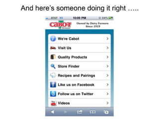 And here’s someone doing it right …..
 