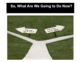 So, What Are We Going to Do Now?
 