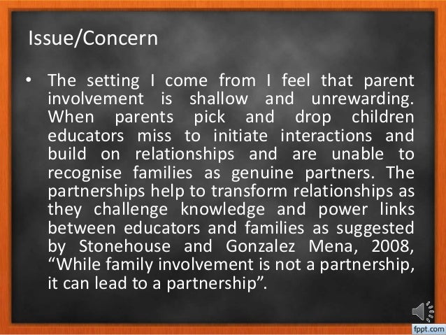 family and parental involvement ppt