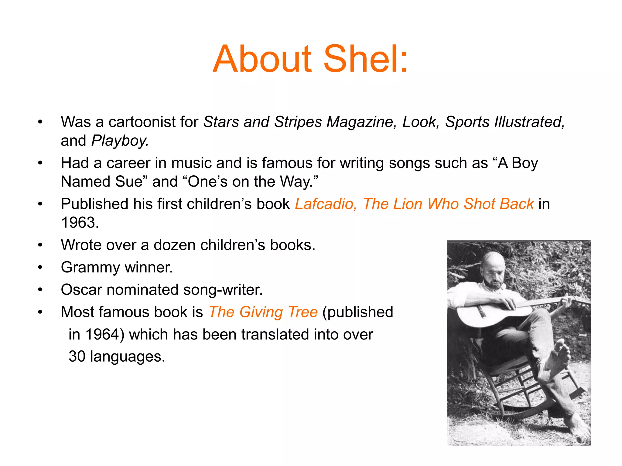 Shel silversteinpresentation | PPTX