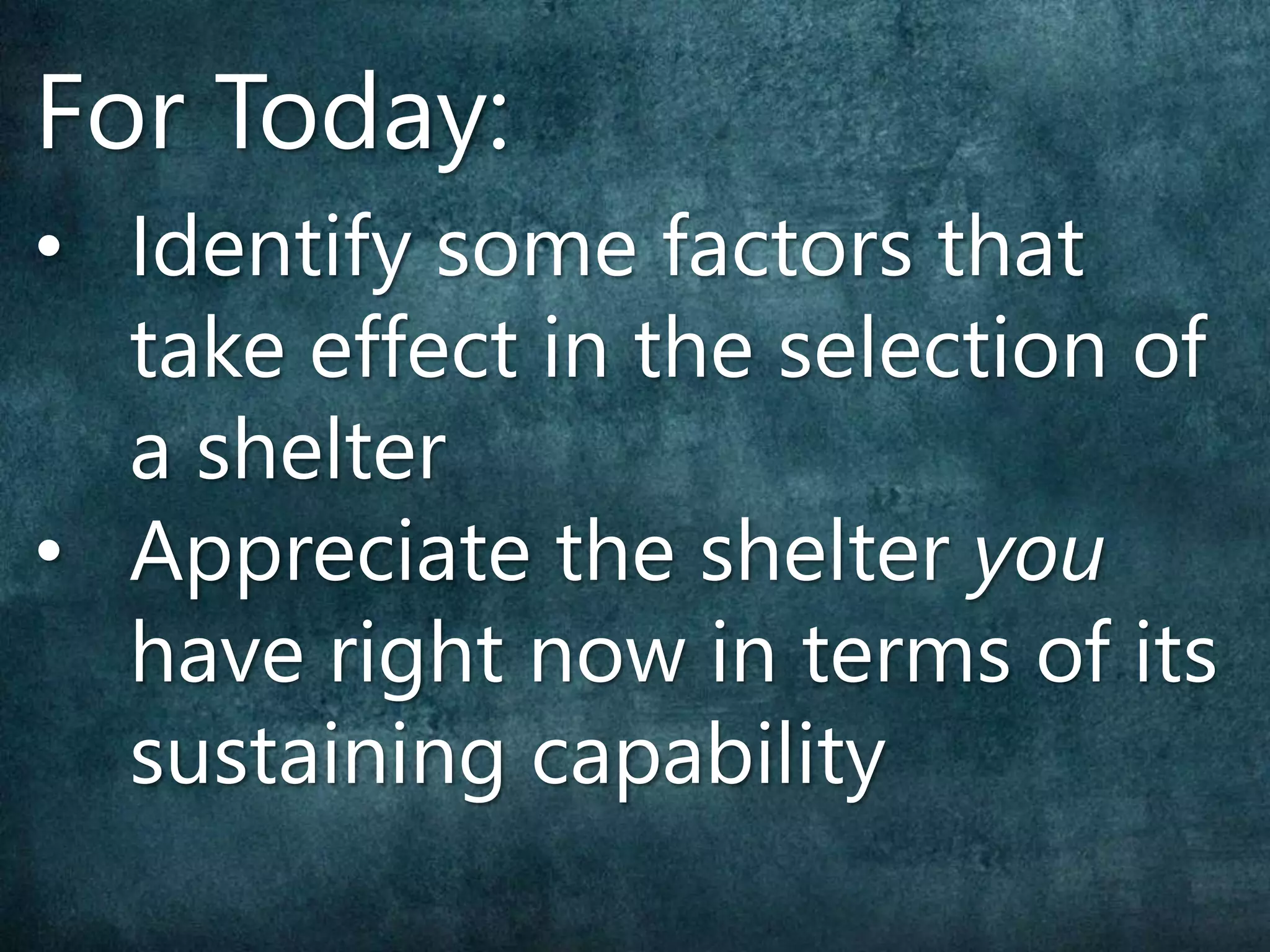Shelter | PPT