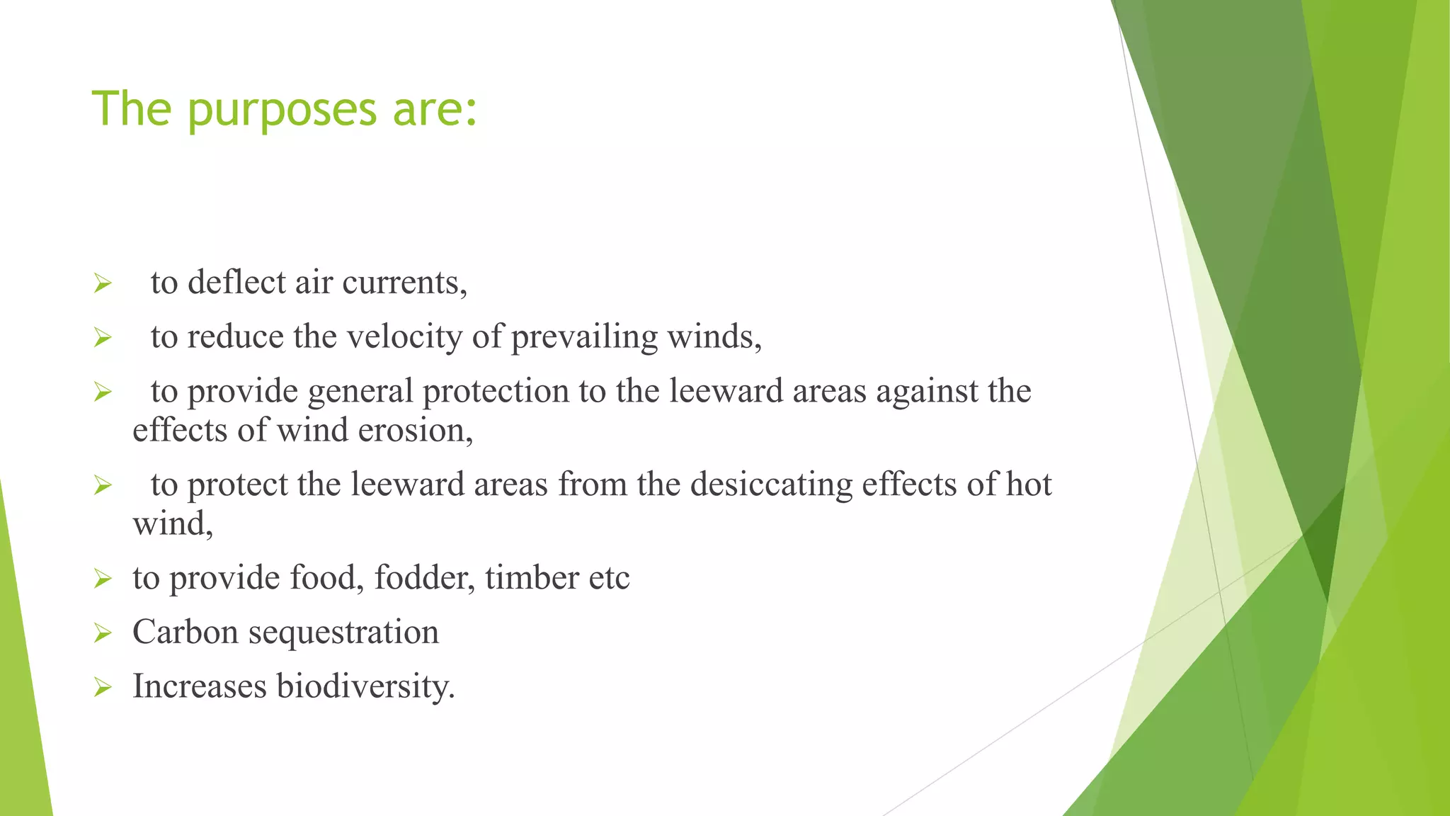 Shelterbelts and windbreaks | PPTX