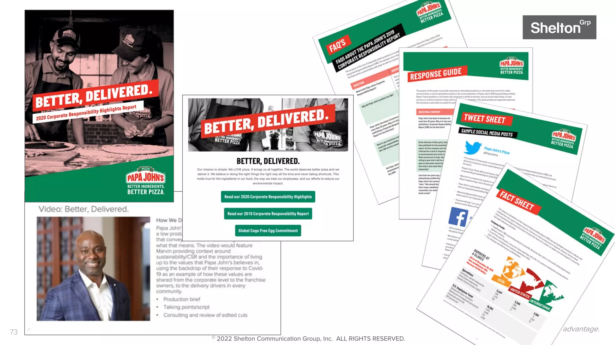 73 Gain a sustainable advantage.
© 2022 Shelton Communication Group, Inc. ALL RIGHTS RESERVED.
 