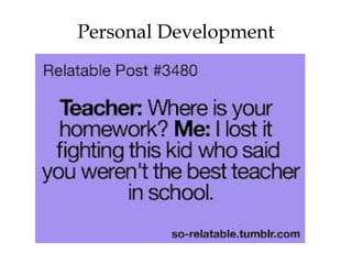 Personal Development
 