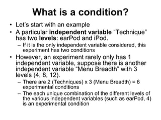 Controlled Experiments - Shengdong Zhao | PDF