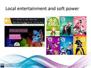 Local entertainment and soft power
 