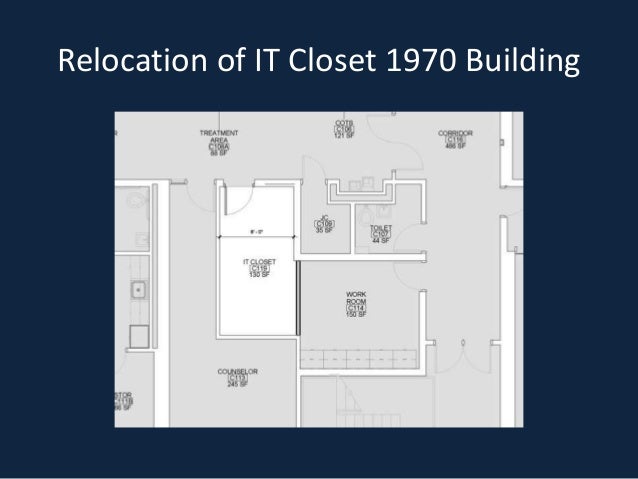 Relocation of IT Closet 1970 Building
 