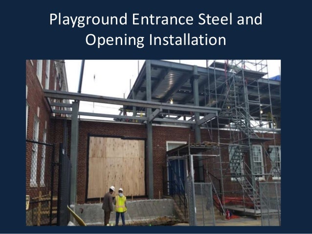 Playground Entrance Steel and
Opening Installation
 