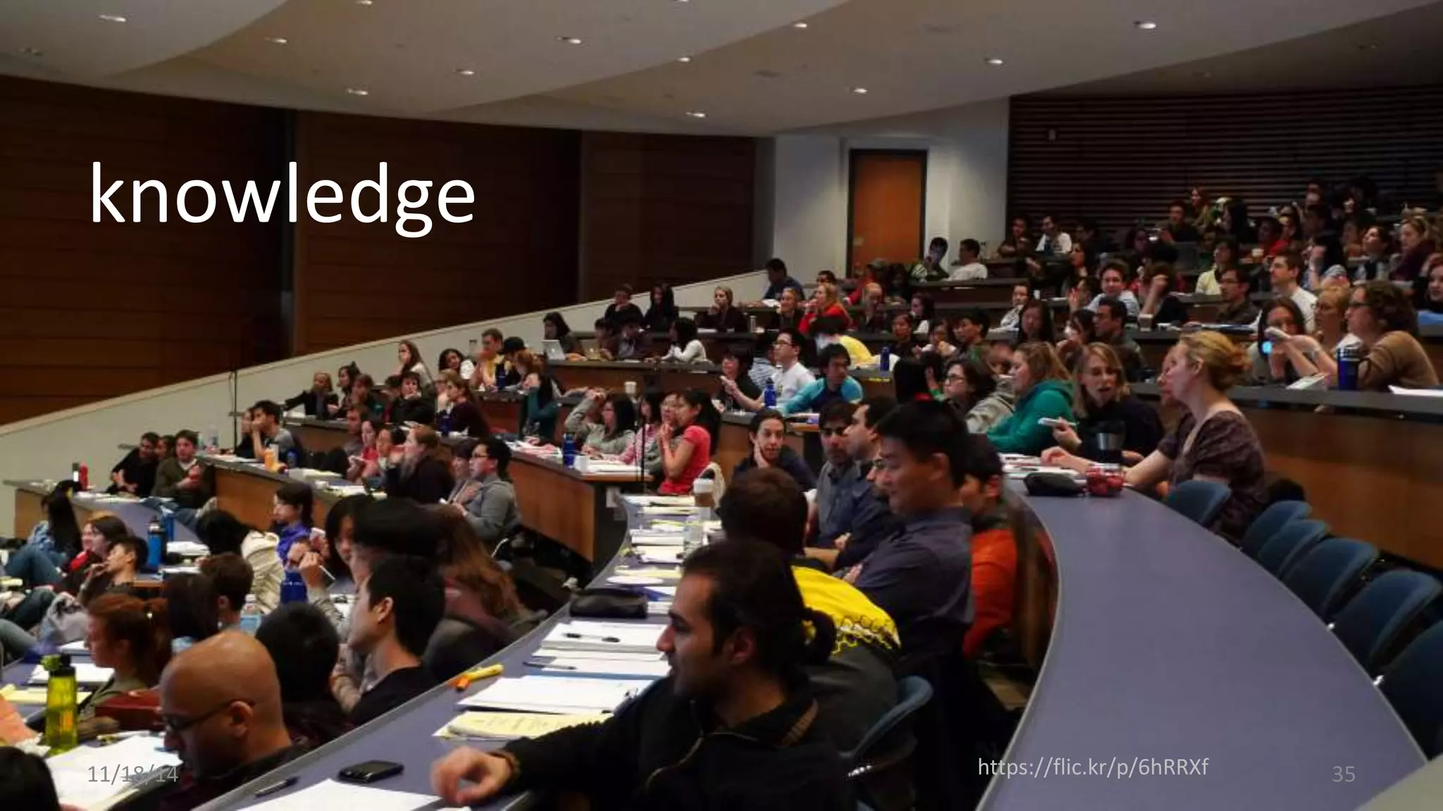 knowledge 
11/18/14 https://flic.kr/p/6hRRXf 35 
 