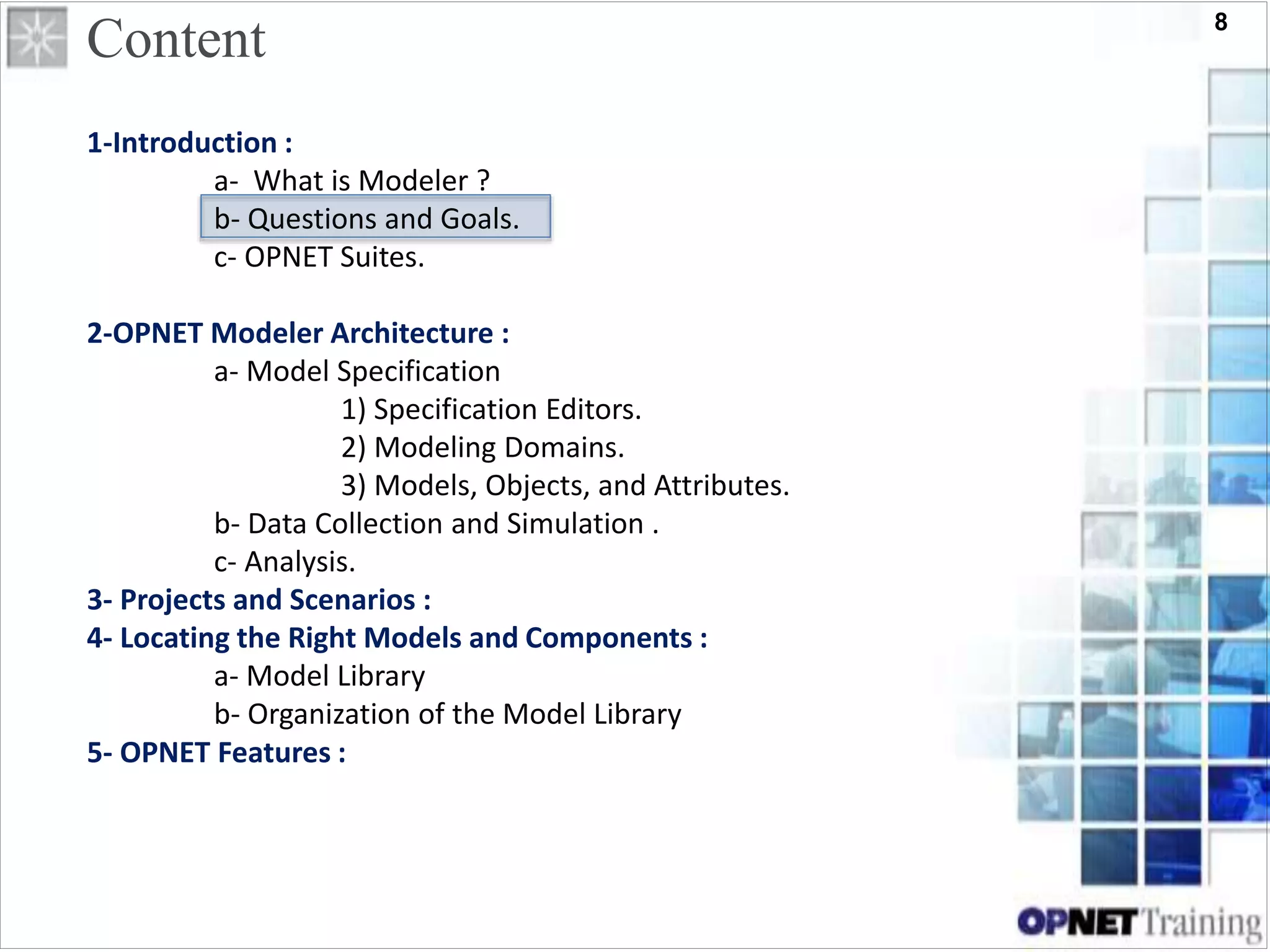 opnet | PPTX | Databases | Computer Software and Applications