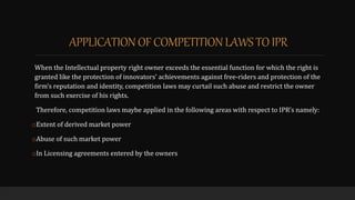 Competition Law and IPR | PPTX