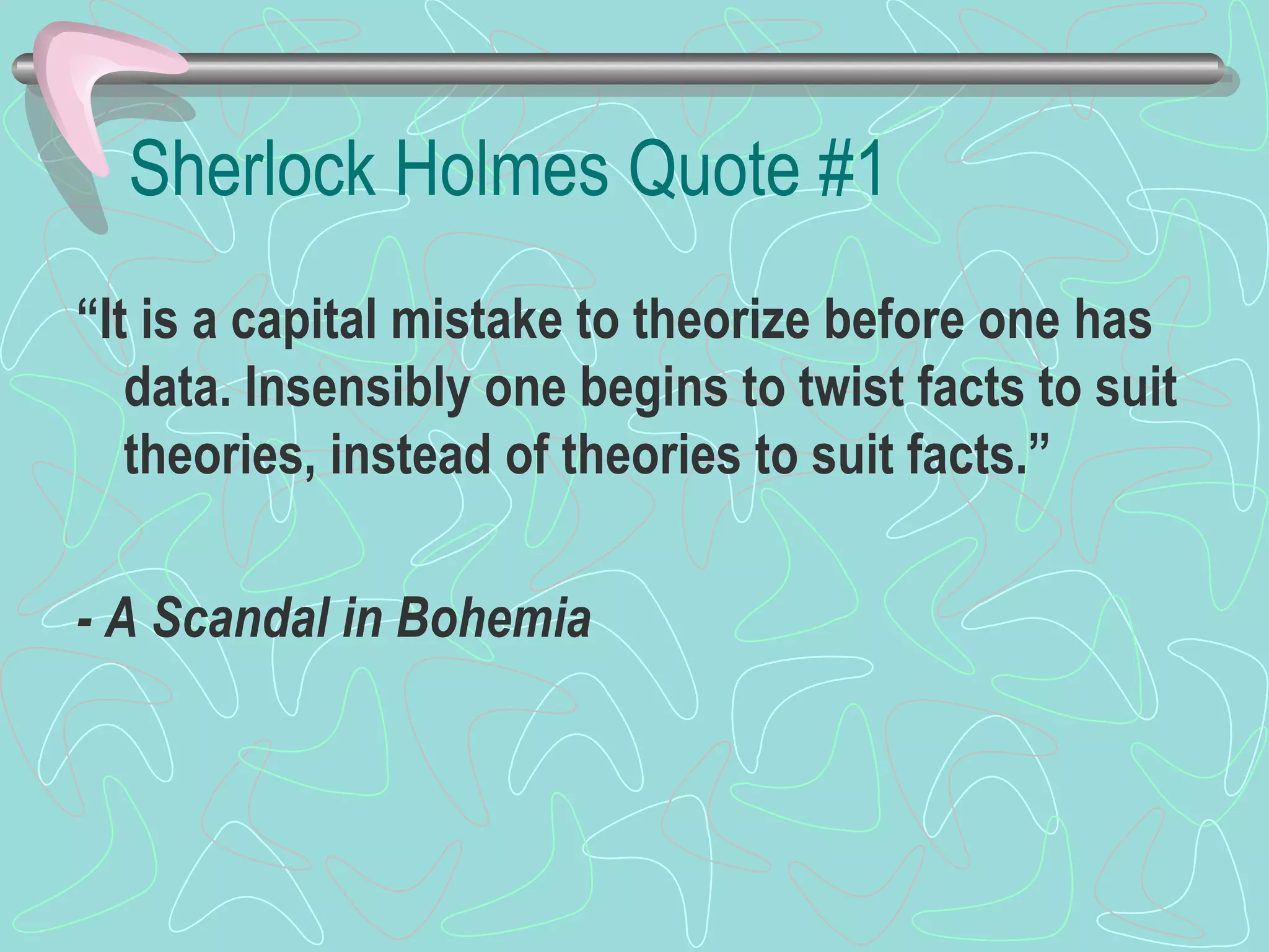 Sherlock Holmes Quotes | PPT