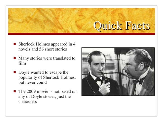 Sherlock Holmes | PPT