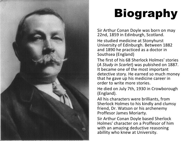 Конан дойл на английском. Arthur Conan Doyle (1859-1930).