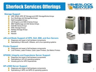 Sherlock Services Company Presentation Slides | PPTX