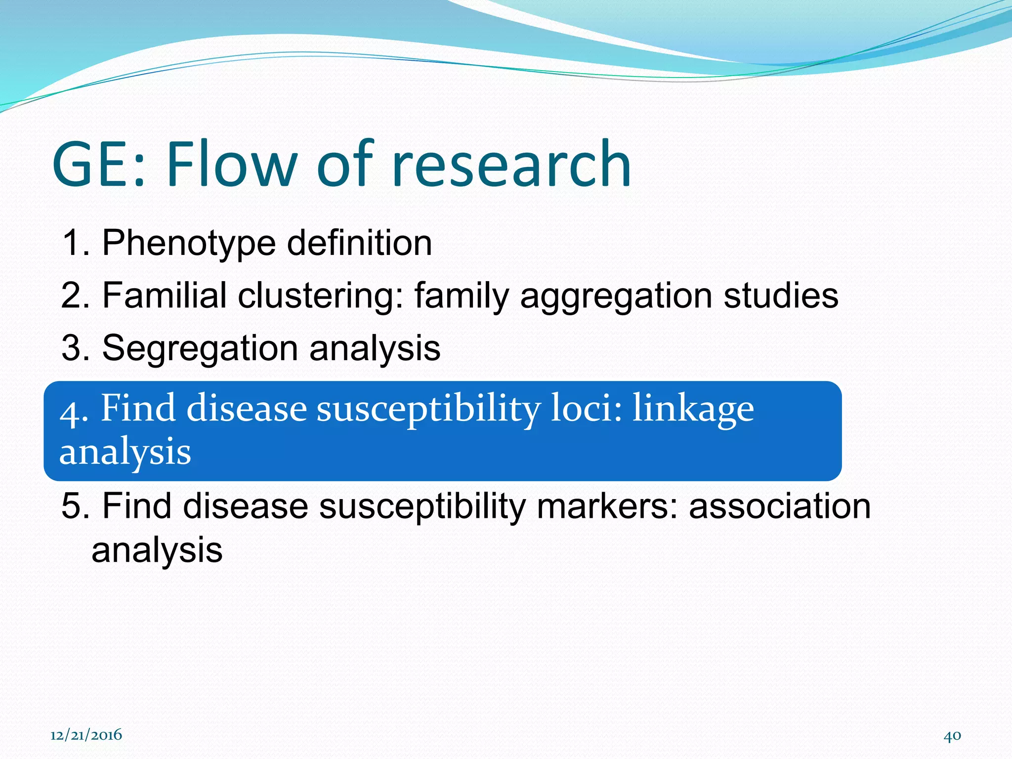 Sherlyn's genetic epidemiology | PPTX