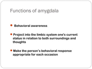 Sherlyn's neurobiology of emotions | PPT