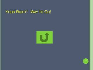 YOUR RIGHT! WAY TO GO!
 