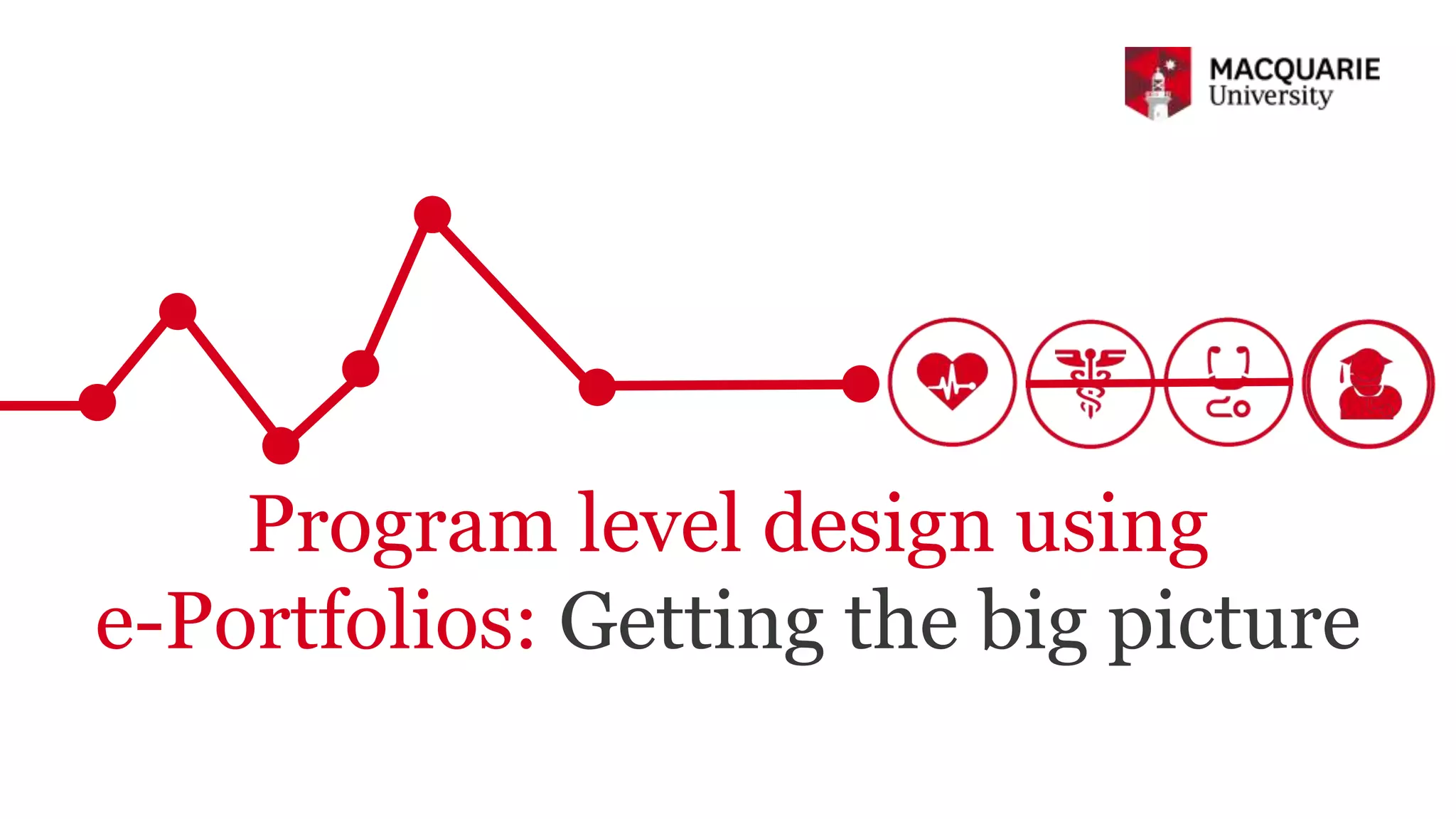 Program level design using
e-Portfolios: Getting the big picture
 