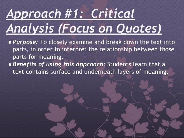 Critical thinking application paper june 2009