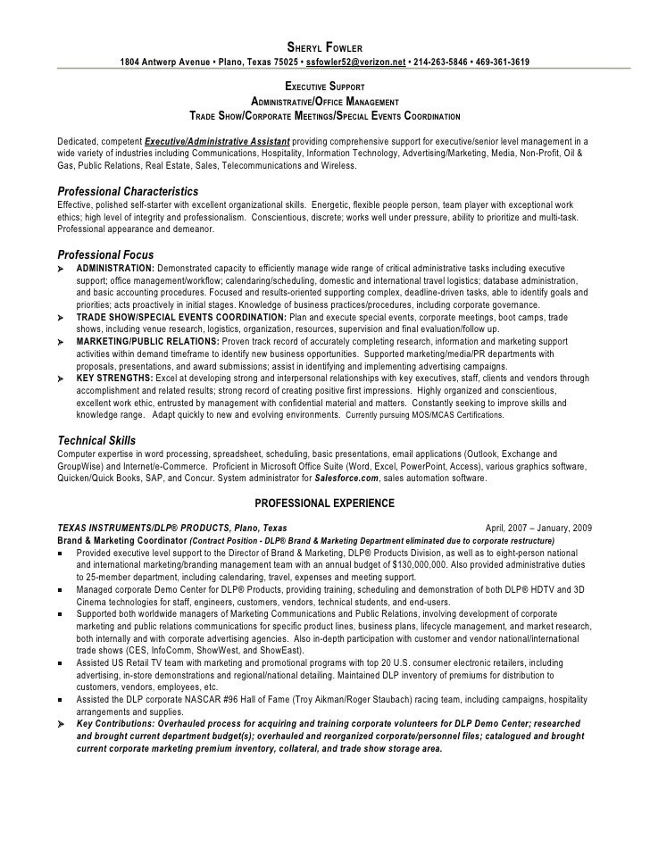 salesforce administrator resume