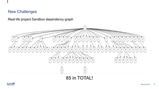 19www.luxoft.com
85 in TOTAL!
New Challenges
Real life project Sandbox dependency graph
 