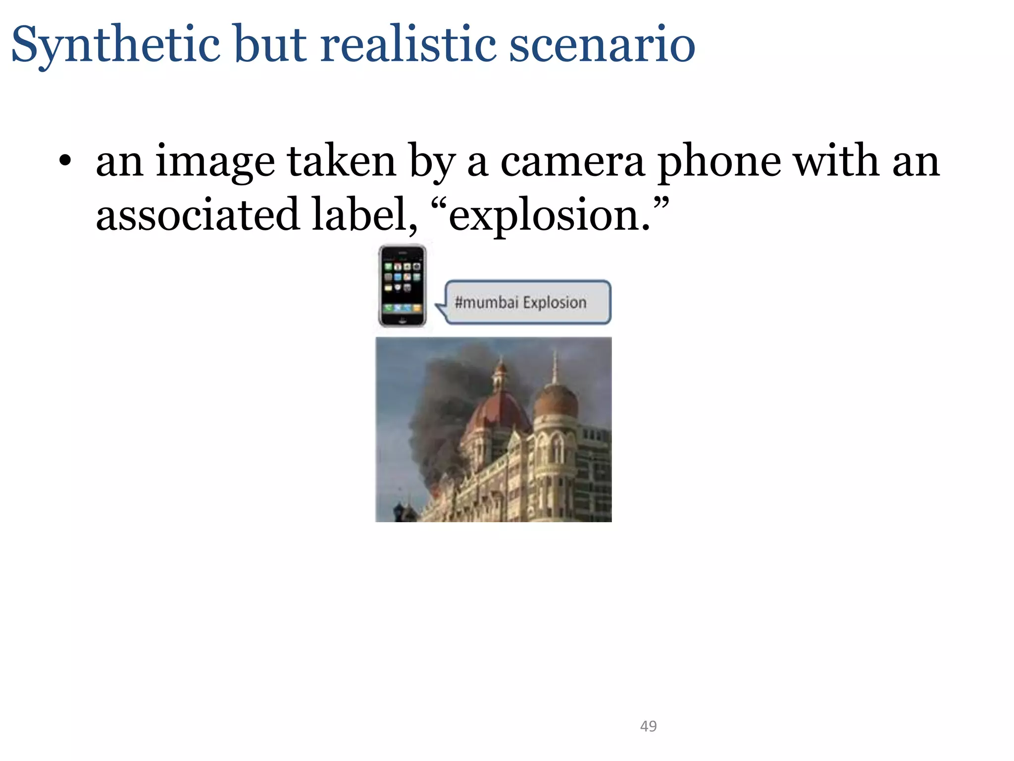 And the infrastructureSemantic Sensor WebHow can we annotate and correlate the knowledge from machine sensors around the event location?