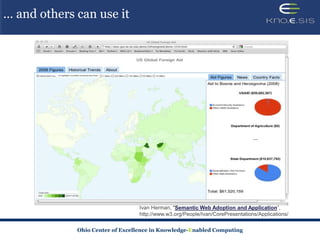 … and others can use it




                                              Semantic Web Adoption and Application



             Ohio Center of Excellence in Knowledge-Enabled Computing
 