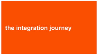 the integration journey
 