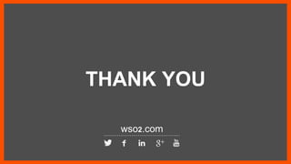 THANK YOU
wso2.com
 