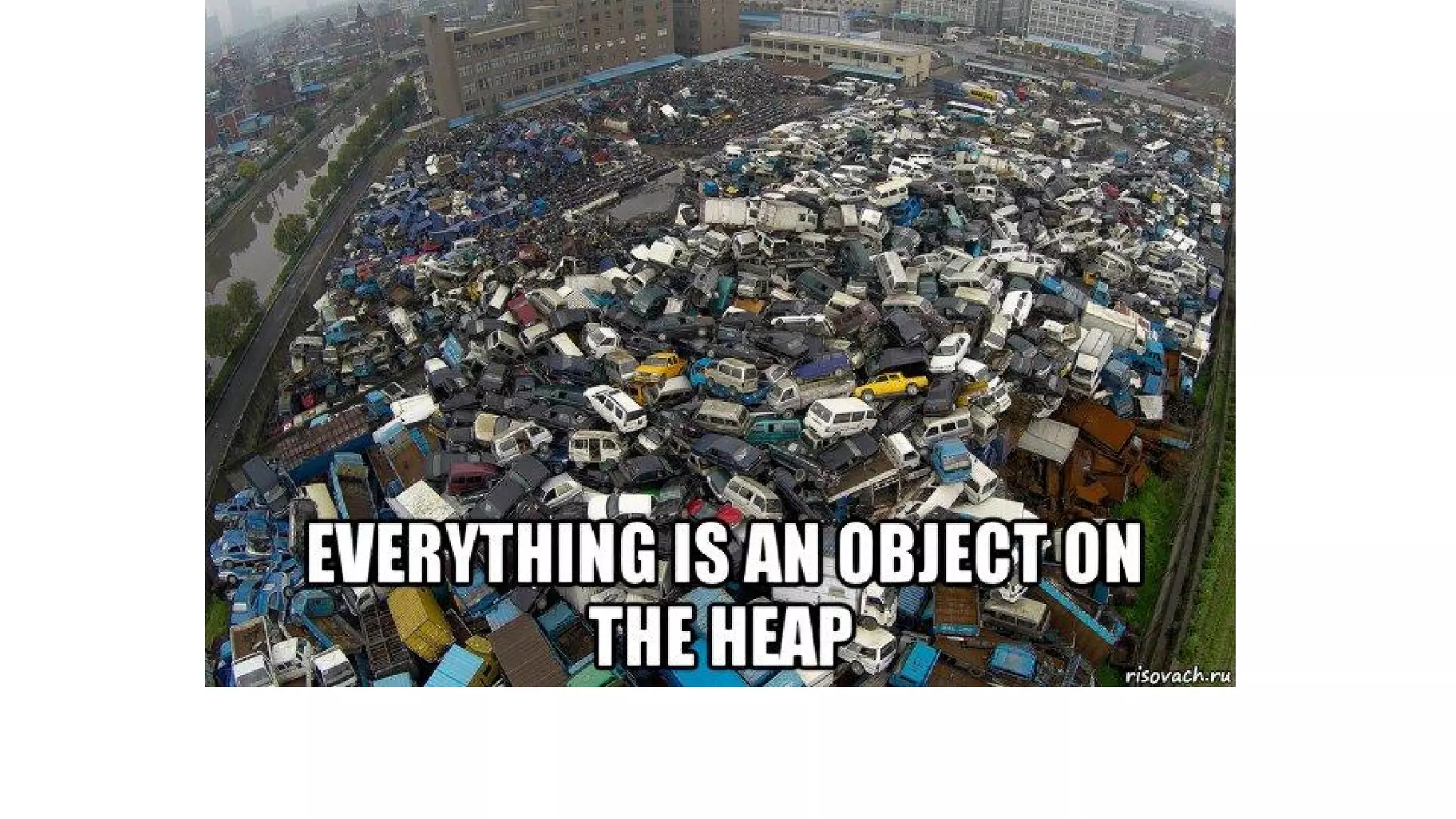 Everything is object on the Heap
 
